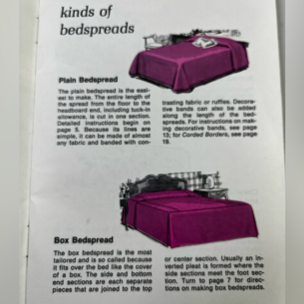 Vintage HOW TO SEW BEDSPREADS Booklet. -5” X 8”-Singer - Picture 2 of 5